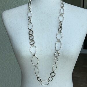 Brighton Retired oval Pebble chain link necklace